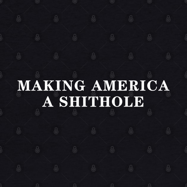 Making America A Shithole Country Campaign Slogan by Lord Teesus